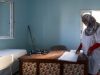 Dispensario. Interno. Ogni daira nei campi profughi sahrawi ha un dispensario medico che garantisce alla Popolazione le cure di base e il primo intervento sanitario. In un apposito registro il personale sanitario riporta i pazienti visitati e le loro patologie.